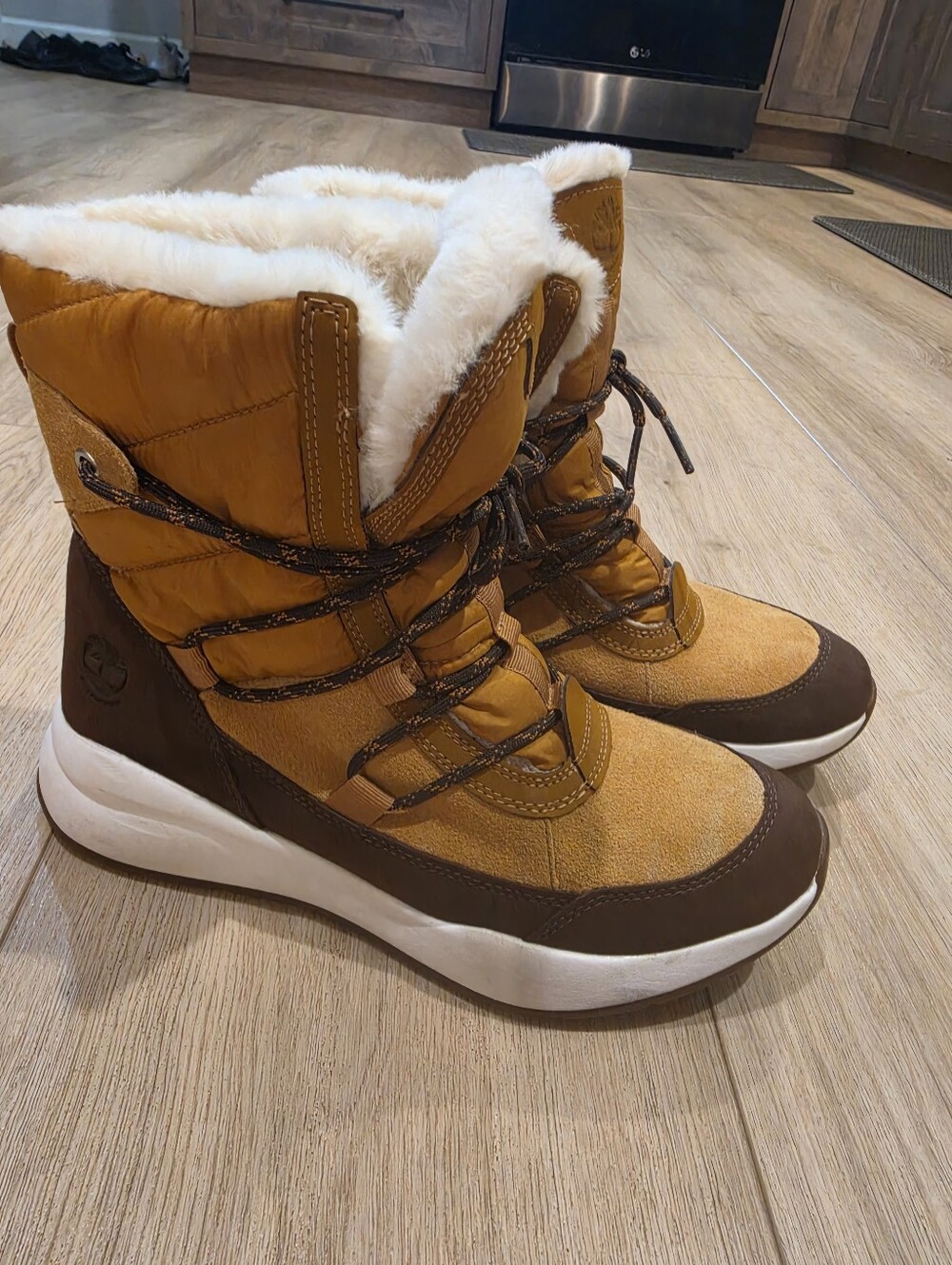 Timberland Women's ReBOTL Waterproof Insulated Winter Snow Boots Brown Size 9